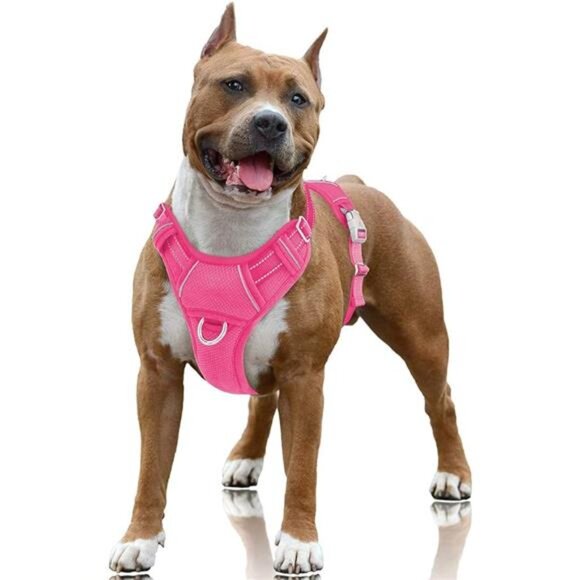 No Pull Dog Harness Large Step in Reflective Dog Harness with Front Clip - Picture 6 of 6